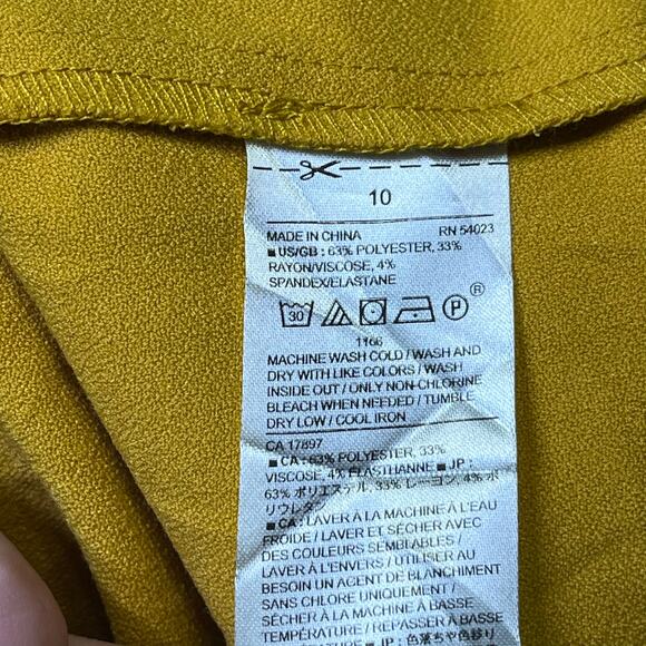 Banana Republic Mustard Mini Dress - Picture 7 of 8